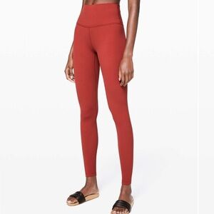 NWT Lululemon align leggings in cayenne